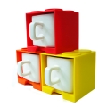 Cube Mug - Red, Orange and Yellow Set Cube Mug - Red, Orange and Yellow Set