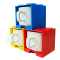 Cube Mug - Blue, Yellow and Red Set Cube Mug - Blue, Yellow and Red Set