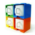 Cube Mug - Blue, Green, Orange and Yellow Gift Set Cube Mug - Blue, Green, Orange and Yellow Gift Set