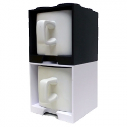 Cube Mug - Black And White - 2 in 1
